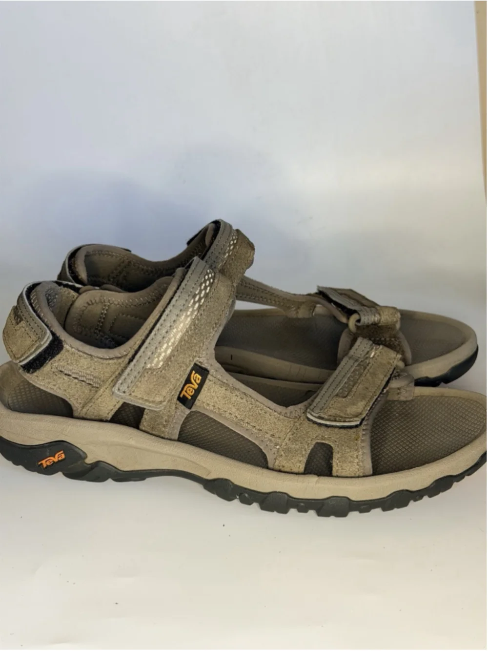 Teva Men's Hudson Bungee Cord Brown Suede Hiking Sandals 1002433 Size 9